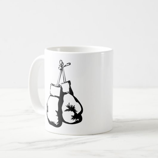 Boxhandschuhe Kaffeetasse (Vorderseite Links)