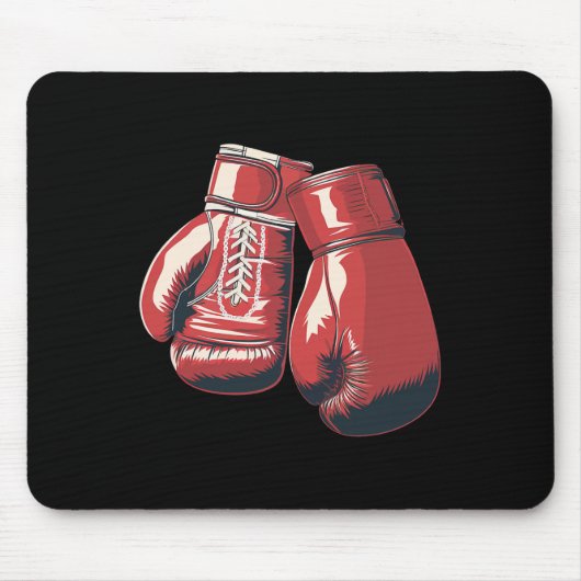Boxhandschuhe kämpfen Sportboxstudentin Mousepad (Vorne)