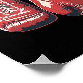 Boxhandschuhe kämpfen Sportboxstudentin Poster (Ecke)