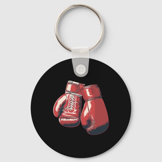 Boxhandschuhe kämpfen Sportboxstudentin Schlüsselanhänger (Vorderseite)