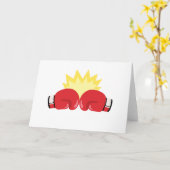 Boxhandschuhe Karte (Gelbe Blume)