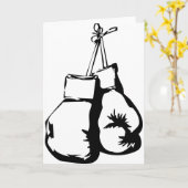 Boxhandschuhe Karte (Gelbe Blume)