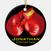 Boxhandschuhe Keramik Ornament (Vorne)