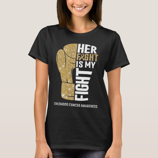 Boxhandschuhe Kinderkrebskrieger T-Shirt (Vorderseite)
