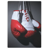 Boxhandschuhe Klemmbrett (Rückseite)