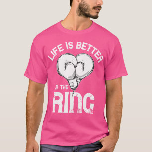 Boxhandschuhe Leben ist besser Mixed Martial Arts T-Shirt