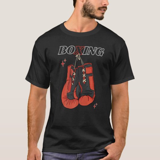 Boxhandschuhe mit dem Buchstaben X T-Shirt (Vorderseite)
