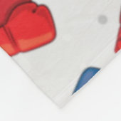 Boxhandschuhe Nahtloses Muster Fleecedecke (Ecke)