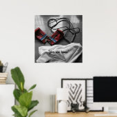 Boxhandschuhe Poster (Heimbüro)