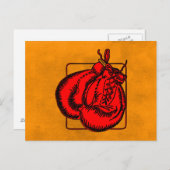 Boxhandschuhe Postkarte (Vorne/Hinten)