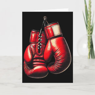 Boxhandschuhe Rot Boxen Sport Boxer Kickboxen Karte