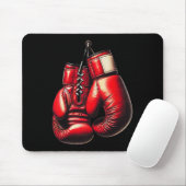 Boxhandschuhe Rot Boxen Sport Boxer Kickboxen  Mousepad (Mit Mouse)