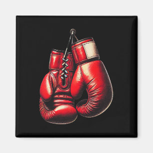 Boxhandschuhe Rotes Boxen Sport Boxen Kickboxing Magnet