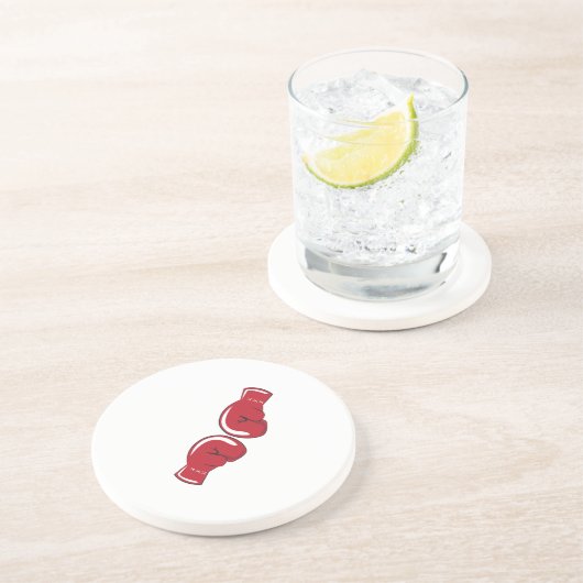 Boxhandschuhe Sandstein Untersetzer (Seite)