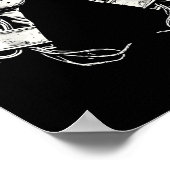 Boxhandschuhe Silhouette Poster (Ecke)