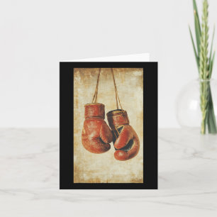 Boxhandschuhe Sport Boxer Aufforderung Vintager Mi Karte