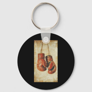 Boxhandschuhe Sport Boxer Aufforderung Vintager Mi Schlüsselanhänger
