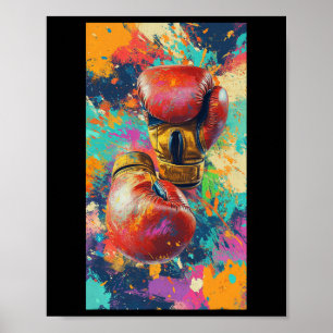 Boxhandschuhe Sport Boxer Fitness anzeigen Poster