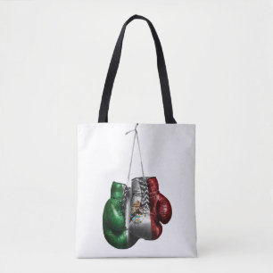 Boxhandschuhe T - Shirt - Mexiko - Vintage Flagge Tasche