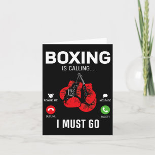 Boxhandschuhe Telefonanzeige Boxen rufen ich MiU a Karte