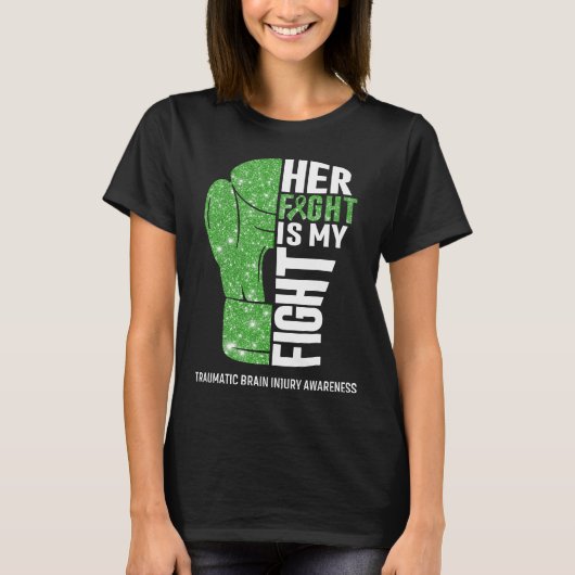Boxhandschuhe Traumatischer Hirnverletzer Krieger T-Shirt (Vorderseite)