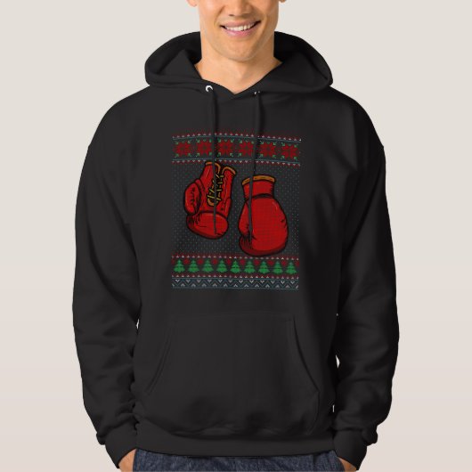 Boxhandschuhe Ugly Sweater Christmas Hoodie (Vorderseite)