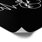 Boxhandschuhe und Herzschlag Poster (Ecke)