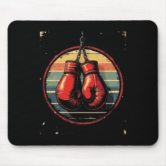 Boxhandschuhe Vintage 1 Mousepad (Vorne)