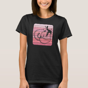 Boxhandschuhe Vintage Retro Sonnenuntergang, Fitne T-Shirt