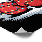 Boxhandschuhe Weihnachtsboxen Poster (Ecke)