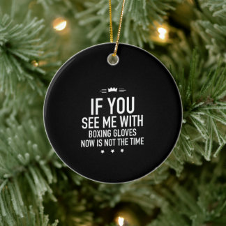 Boxhandschuhe weiß keramik ornament