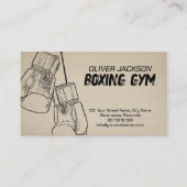 Boxhandschuhe zeichnend visitenkarte (Vorderseite)