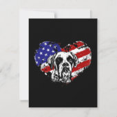 Boxherz Mitteilungskarte (Vorderseite)