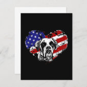 Boxherz Mitteilungskarte (Vorne/Hinten)