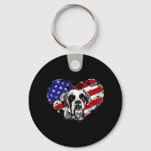 Boxherz Schlüsselanhänger (Vorderseite)