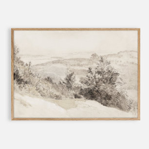 Boxhill Vintage-Aquarell Poster