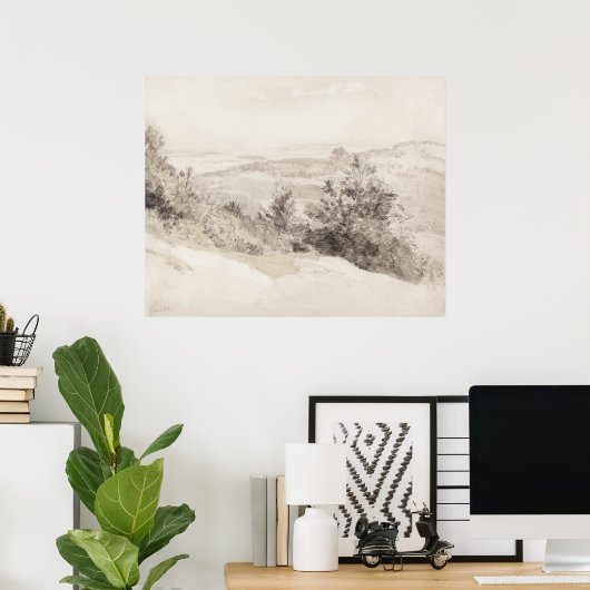 Boxhill Vintage Wasserfarbe Poster (Heimbüro)