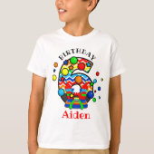 Boxhouse Sechste Geburtstagsfeier Shirt Burg (Vorderseite)