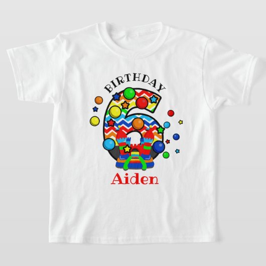 Boxhouse Sechste Geburtstagsfeier Shirt Burg (Ablage )