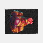 Boxhühner Boxer Kickboxer Mixed Martial Arts Kämpf Fleecedecke (Vorderseite (Horizontal))