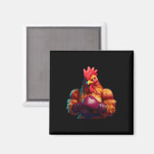 Boxhühner Boxer Kickboxer Mixed Martial Arts Kämpf Magnet (Vorderseite/Rückseite)