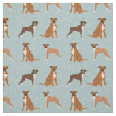 Boxhund hellblau stoff (Muster)