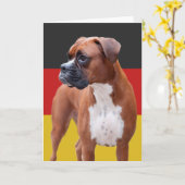 Boxhund Karte (Gelbe Blume)