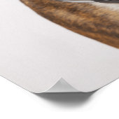 Boxhund mit Kopfhörer Poster (Ecke)