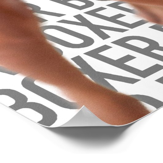 Boxhund Poster (Ecke)