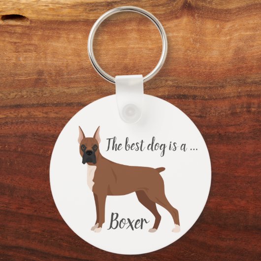 Boxhund Schlüsselanhänger (Rückseite)