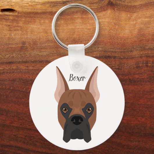 Boxhund Schlüsselanhänger (Vorderseite)