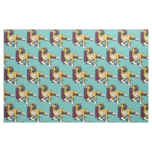 Boxhund Stoff (Fat Quarter (45,7 x 55,9 cm))
