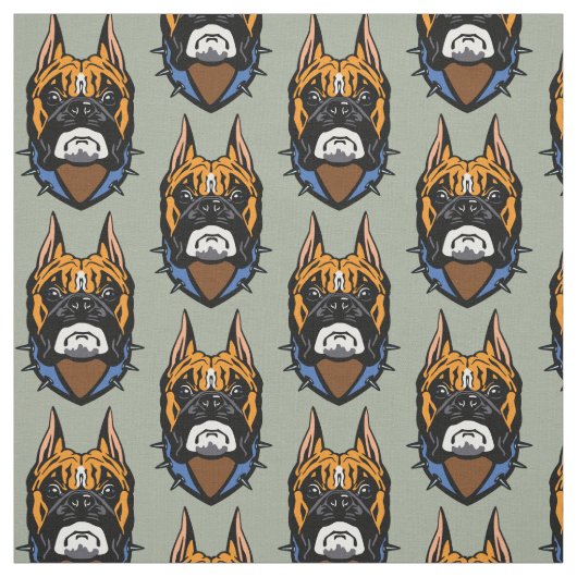 Boxhund Stoff (Muster)