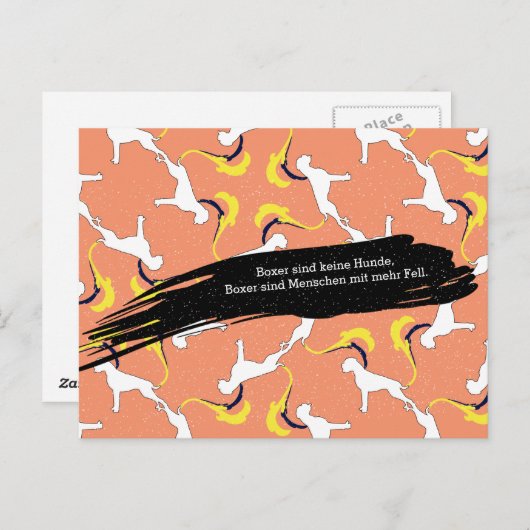 Boxhunde Postkarte (Vorne/Hinten)